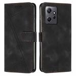 For Xiaomi Redmi Note 12 4G Global Dream Triangle Leather Phone Case with Lanyard(Black)