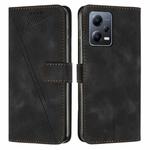 For Xiaomi Redmi Note 12 Pro+ Global Dream Triangle Leather Phone Case with Lanyard(Black)