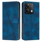 For Xiaomi Redmi Note 13 Dream Triangle Leather Phone Case with Lanyard(Blue)