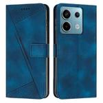 For Xiaomi Redmi Note 13 Pro 5G Dream Triangle Leather Phone Case with Lanyard(Blue)