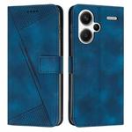 For Xiaomi Redmi Note 13 Pro+ Dream Triangle Leather Phone Case with Lanyard(Blue)