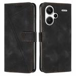 For Xiaomi Redmi Note 13 Pro+ Dream Triangle Leather Phone Case with Lanyard(Black)