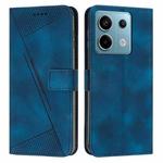 For Xiaomi Redmi Note 13 Pro 4G Global Dream Triangle Leather Phone Case with Lanyard(Blue)