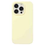 For iPhone 15 Pro Max Liquid Silicone Phone Case(Milky Yellow)