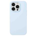 For iPhone 14 Pro Max Liquid Silicone Phone Case(Sky Blue)