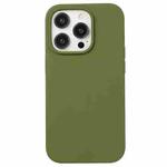 For iPhone 14 Pro Max Liquid Silicone Phone Case(Pine Green)