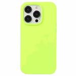 For iPhone 13 Pro Liquid Silicone Phone Case(Brilliant Green)