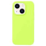 For iPhone 13 Liquid Silicone Phone Case(Brilliant Green)