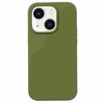 For iPhone 13 mini Liquid Silicone Phone Case(Pine Green)