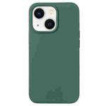 For iPhone 13 mini Liquid Silicone Phone Case(Clover Green)