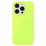 For iPhone 12 / 12 Pro Liquid Silicone Phone Case(Brilliant Green)