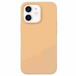 For iPhone 12 mini Liquid Silicone Phone Case(Khaki)