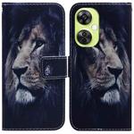 For OnePlus Nord CE 3 Lite/Nord N30 Coloured Drawing Flip Leather Phone Case(Lion)