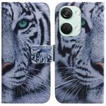 For OnePlus Nord 3 Coloured Drawing Flip Leather Phone Case(Tiger)
