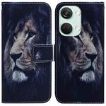 For OnePlus Nord 3 Coloured Drawing Flip Leather Phone Case(Lion)