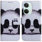 For OnePlus Nord 3 Coloured Drawing Flip Leather Phone Case(Panda)