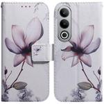 For OnePlus Nord CE4 5G Coloured Drawing Flip Leather Phone Case(Magnolia)