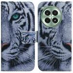 For OnePlus Ace 3 Pro Coloured Drawing Flip Leather Phone Case(Tiger)