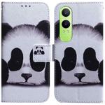 For OnePlus Nord CE4 Lite Coloured Drawing Flip Leather Phone Case(Panda)