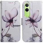 For OnePlus Nord CE4 Lite Coloured Drawing Flip Leather Phone Case(Magnolia)