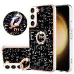 For Samsung Galaxy S23+ 5G Electroplating Dual-side IMD Phone Case with Ring Holder(Equation)