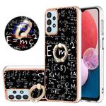 For Samsung Galaxy A52 5G / 4G Electroplating Dual-side IMD Phone Case with Ring Holder(Equation)