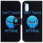 For Sony Xperia 5 V Coloured Drawing Flip Leather Phone Case(Anger)
