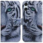 For Sony Xperia 10 VI Coloured Drawing Flip Leather Phone Case(Tiger)