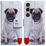 For Sony Xperia 1 VI Coloured Drawing Flip Leather Phone Case(Pug)