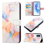 For Honor 90 Lite PT003 Marble Pattern Flip Leather Phone Case(LS004)