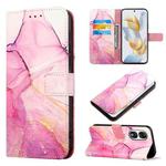 For Honor 90 PT003 Marble Pattern Flip Leather Phone Case(LS001)