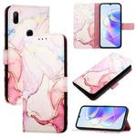 For Honor 9X 4G Global / Huawei Enjoy 10 Plus PT003 Marble Pattern Flip Leather Phone Case(Rose Gold)