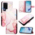 For Honor GT PT003 Marble Pattern Flip Leather Phone Case(Rose Gold)