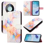 For Honor X9c Smart 5G PT003 Marble Pattern Flip Leather Phone Case(Marble White)