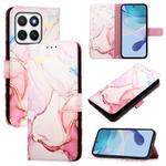 For Honor X8c 4G PT003 Marble Pattern Flip Leather Phone Case(Rose Gold)