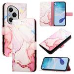 For Honor 400 Pro PT003 Marble Pattern Flip Leather Phone Case(Rose Gold)