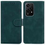 For Honor 200 Lite Global Skin Feel Pure Color Flip Leather Phone Case(Green)