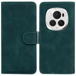 For Honor Magic6 Pro Skin Feel Pure Color Flip Leather Phone Case(Green)