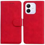 For Honor X60i Skin Feel Pure Color Flip Leather Phone Case(Red)