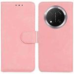 For Honor X9c Skin Feel Pure Color Flip Leather Phone Case(Pink)