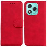 For Honor 400 Lite Skin Feel Pure Color Flip Leather Phone Case(Red)