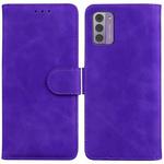 For Nokia G42 Skin Feel Pure Color Flip Leather Phone Case(Purple)