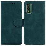For Nokia XR21 Skin Feel Pure Color Flip Leather Phone Case(Green)