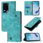 For Honor GT Skin-feel Embossed Leather Phone Case(Green)