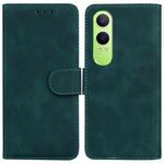 For OnePlus Nord CE4 Lite Skin Feel Pure Color Flip Leather Phone Case(Green)