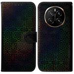 For Honor Magic7 Colorful Magnetic Buckle Leather Phone Case(Black)