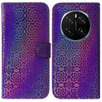 For Honor Magic7 Pro Colorful Magnetic Buckle Leather Phone Case(Purple)