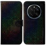 For Honor Magic7 Pro Colorful Magnetic Buckle Leather Phone Case(Black)