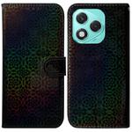 For Honor 400 Lite Colorful Magnetic Buckle Leather Phone Case(Black)