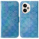 For Honor 400 Global 156.5mm Colorful Magnetic Buckle Leather Phone Case(Blue)